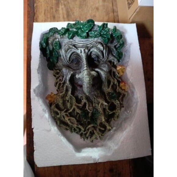 Old Man Tree Face Decor Sculpture Flower Planter Pot by Waterproof Resin - Picture 1 of 1